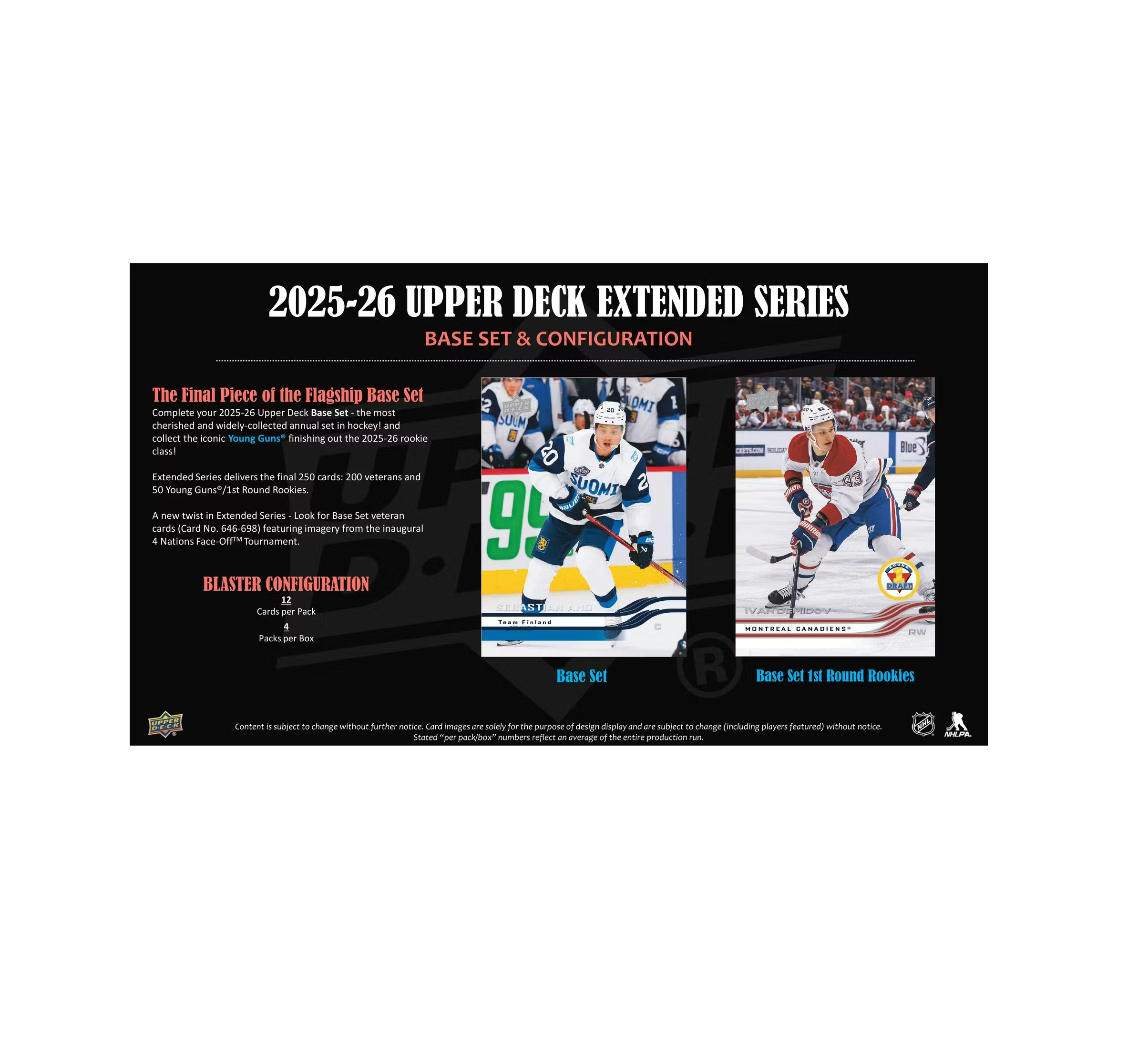 2025-26 Upper Deck Extended Series Hockey Blaster 20-Box Case