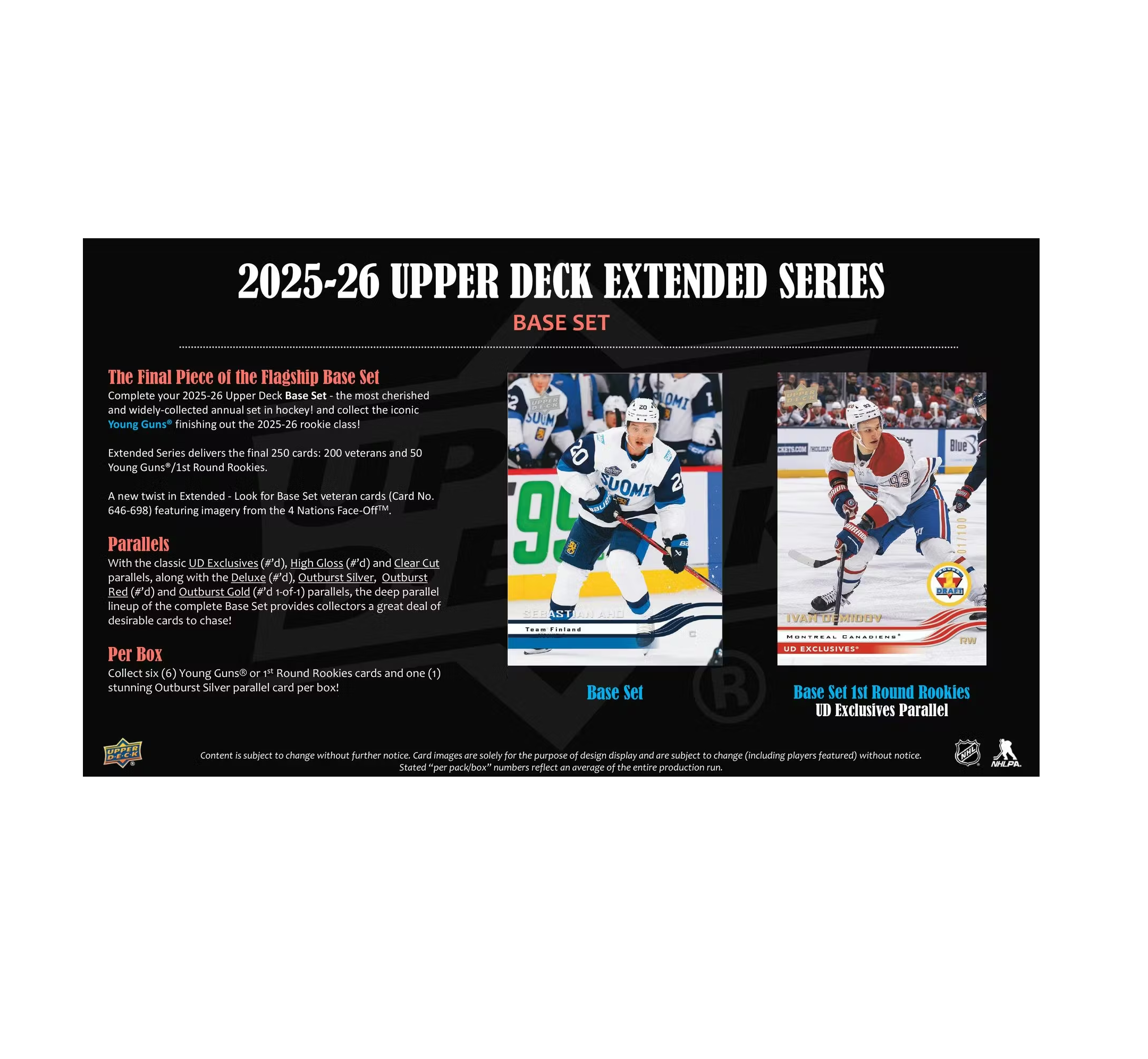 2025-26 Upper Deck Extended Series Hockey Hobby 12-Box Case
