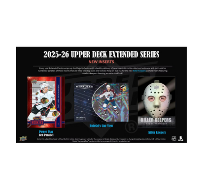 2025-26 Upper Deck Extended Series Hockey Hobby 12-Box Case