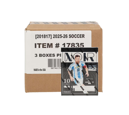 2025-26 Panini Noir Road to FIFA World Cup Soccer Hobby 3-Box Case