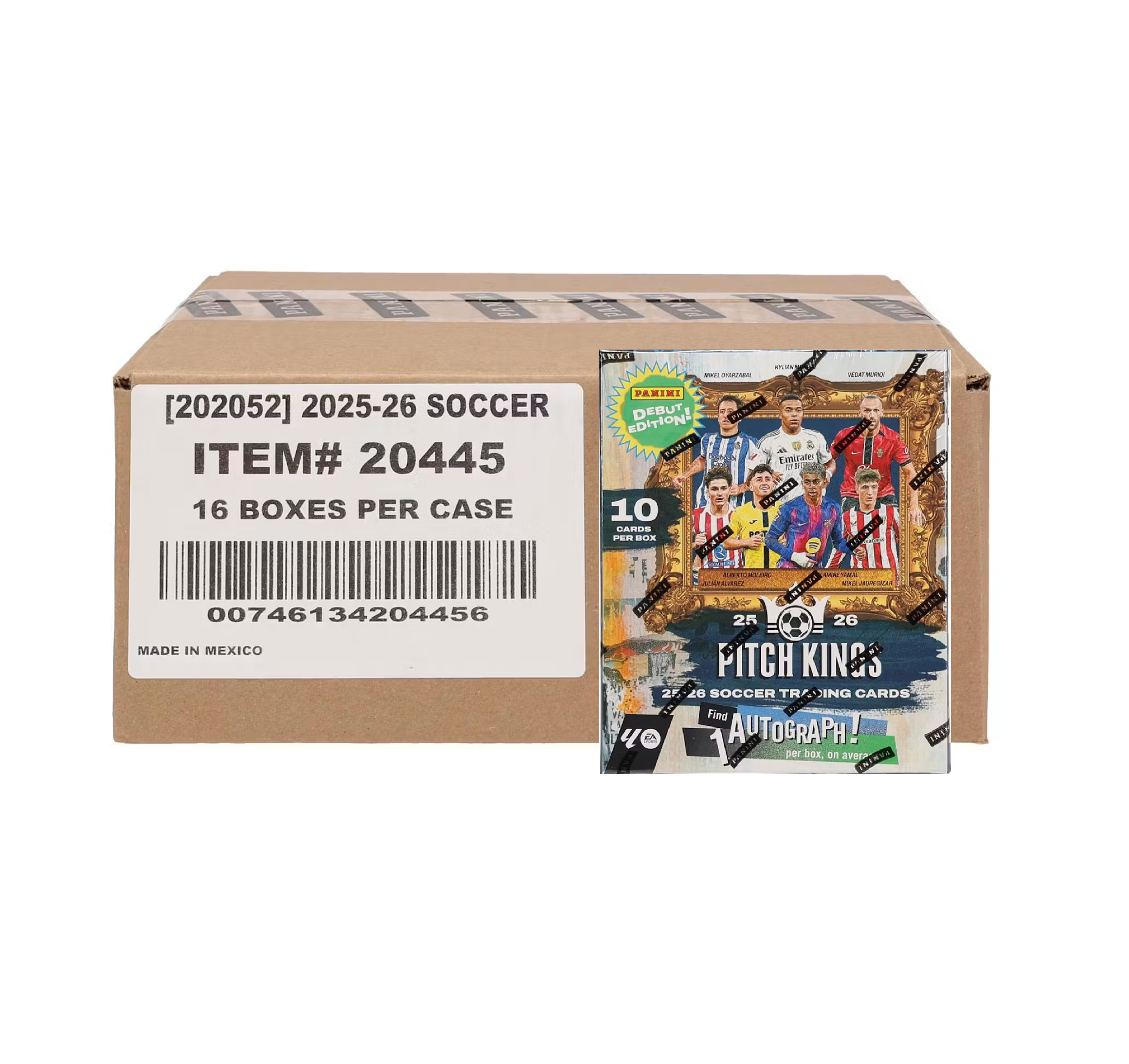 2025-26 Panini Pitch Kings Soccer Hobby International 16-Box Case