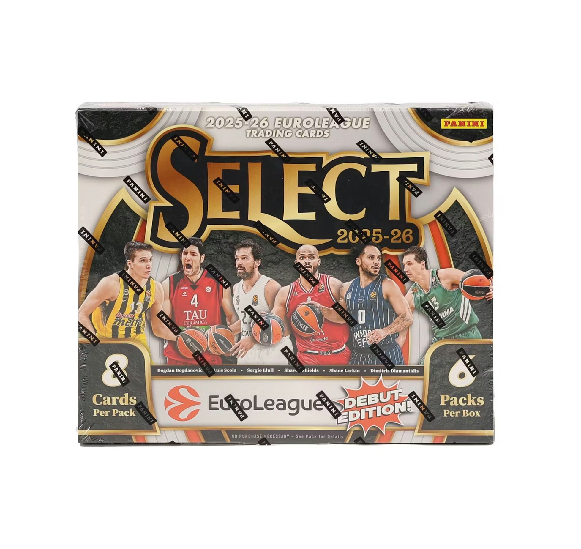 2025-26 Panini Select EuroLeague Basketball Hobby 12-Box Case