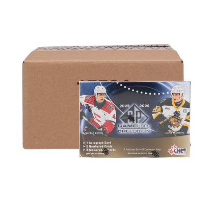 2025-26 Upper Deck CHL SP Game Used Hockey Hobby 20-Box Case