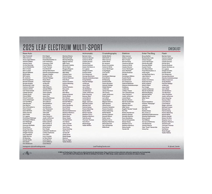 2025 Leaf Electrum Multisport Hobby Box