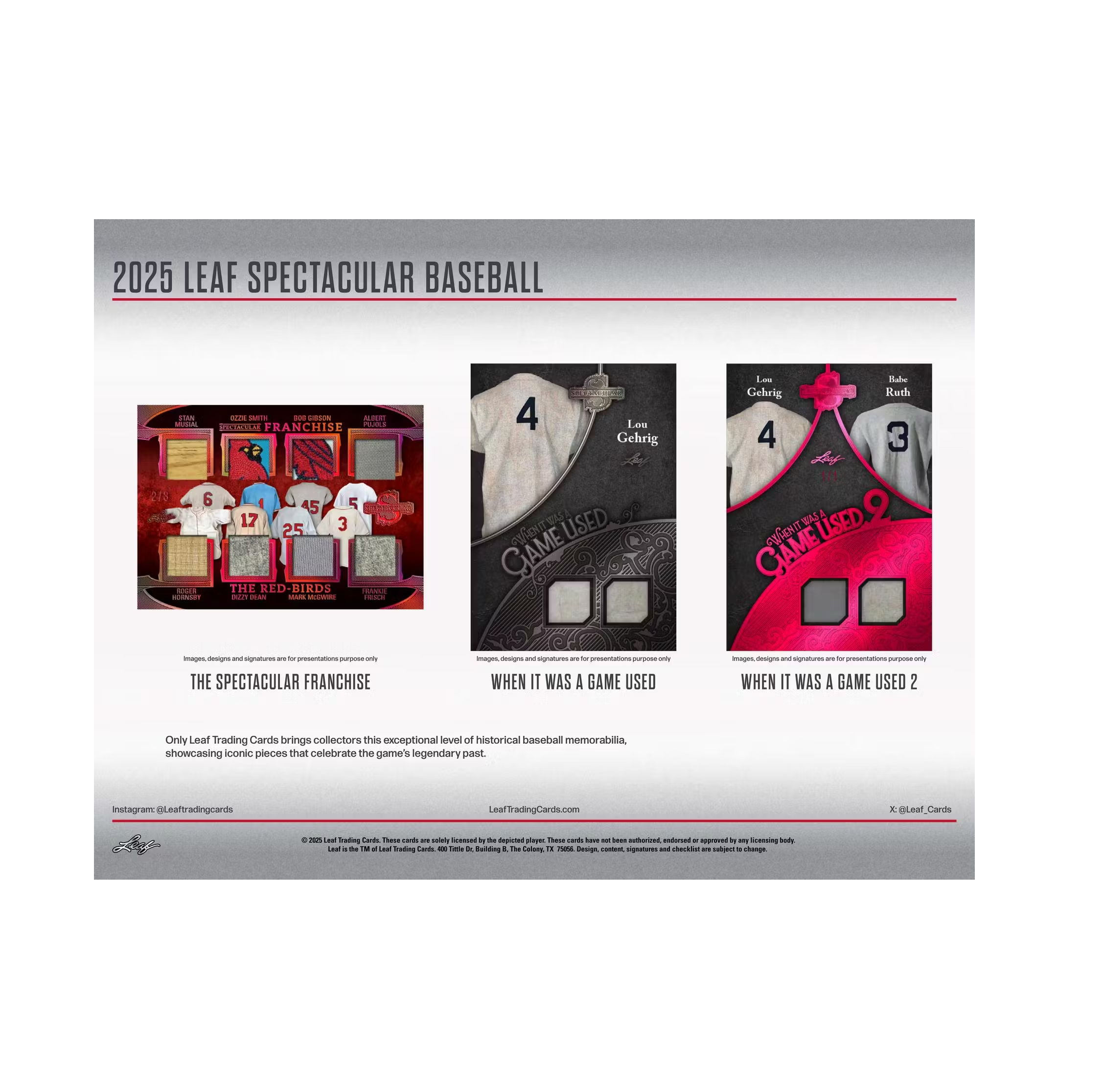 2025 Leaf Spectacular Baseball Box