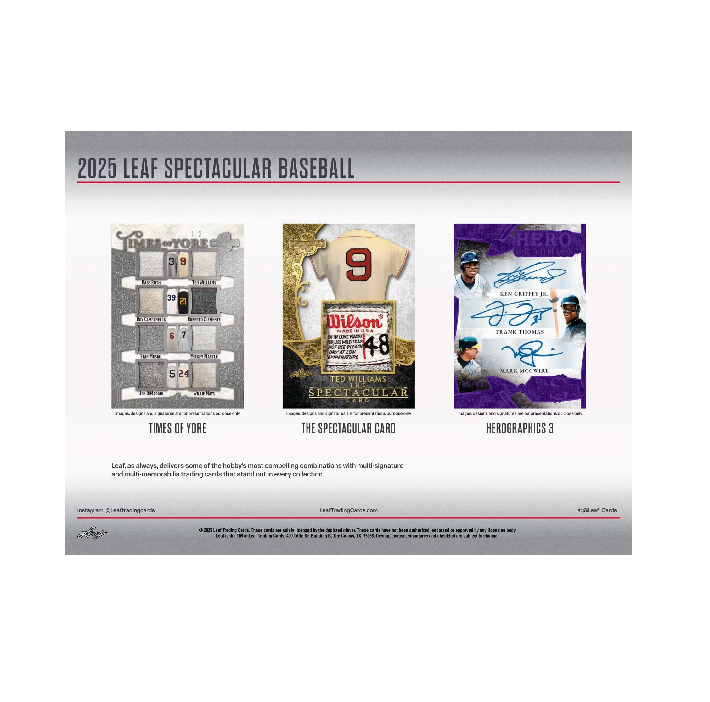 2025 Leaf Spectacular Baseball Box