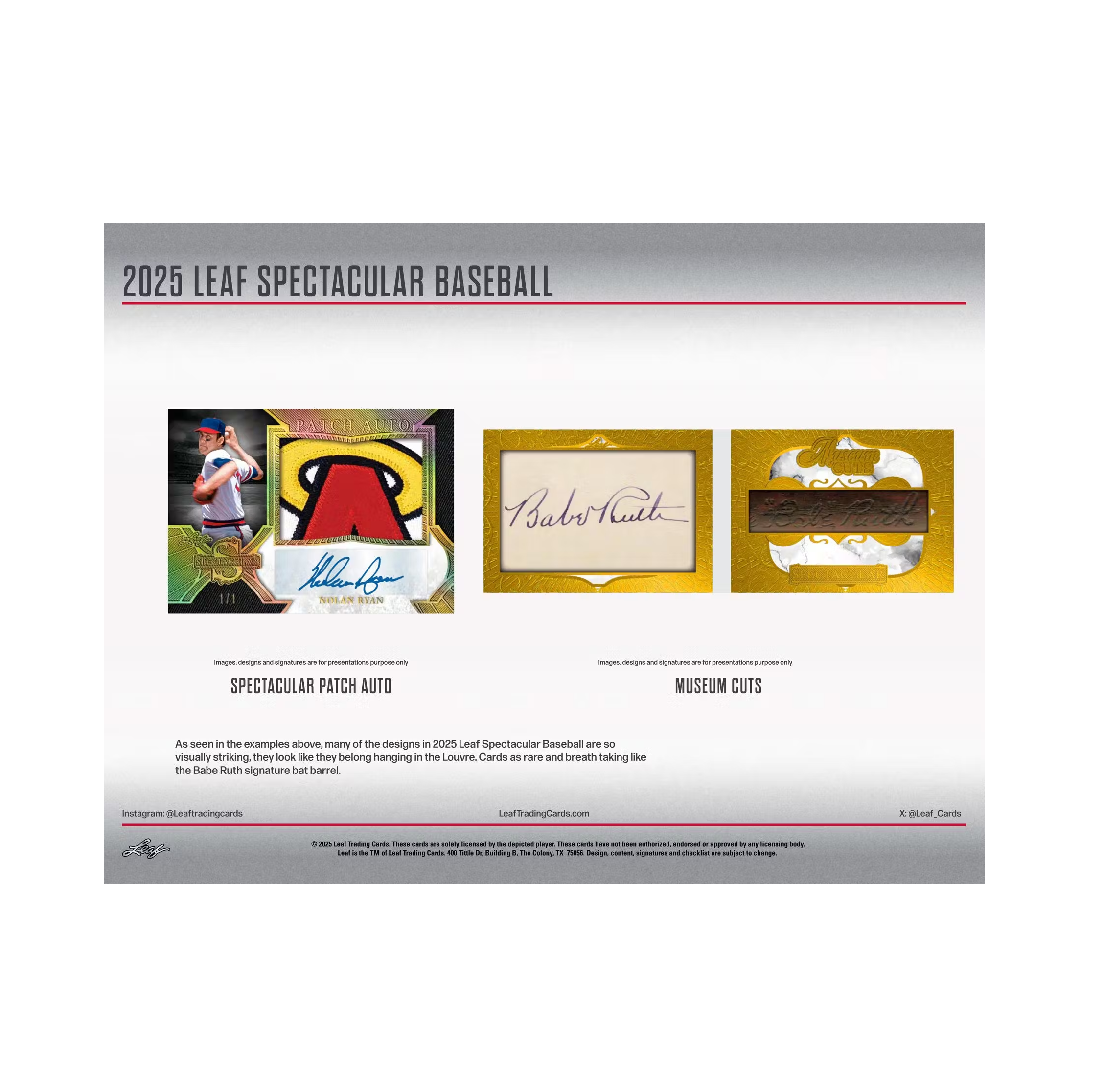 2025 Leaf Spectacular Baseball Box
