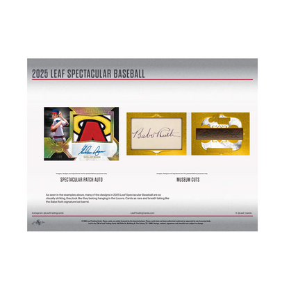2025 Leaf Spectacular Baseball Box