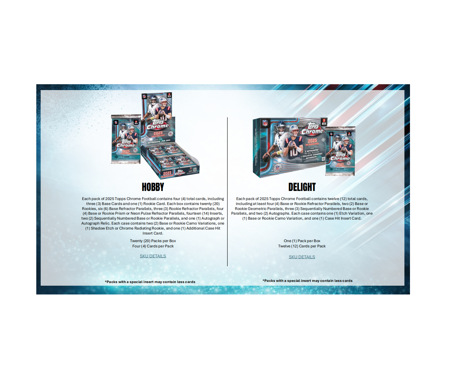2025 Topps Chrome Football Delight Box