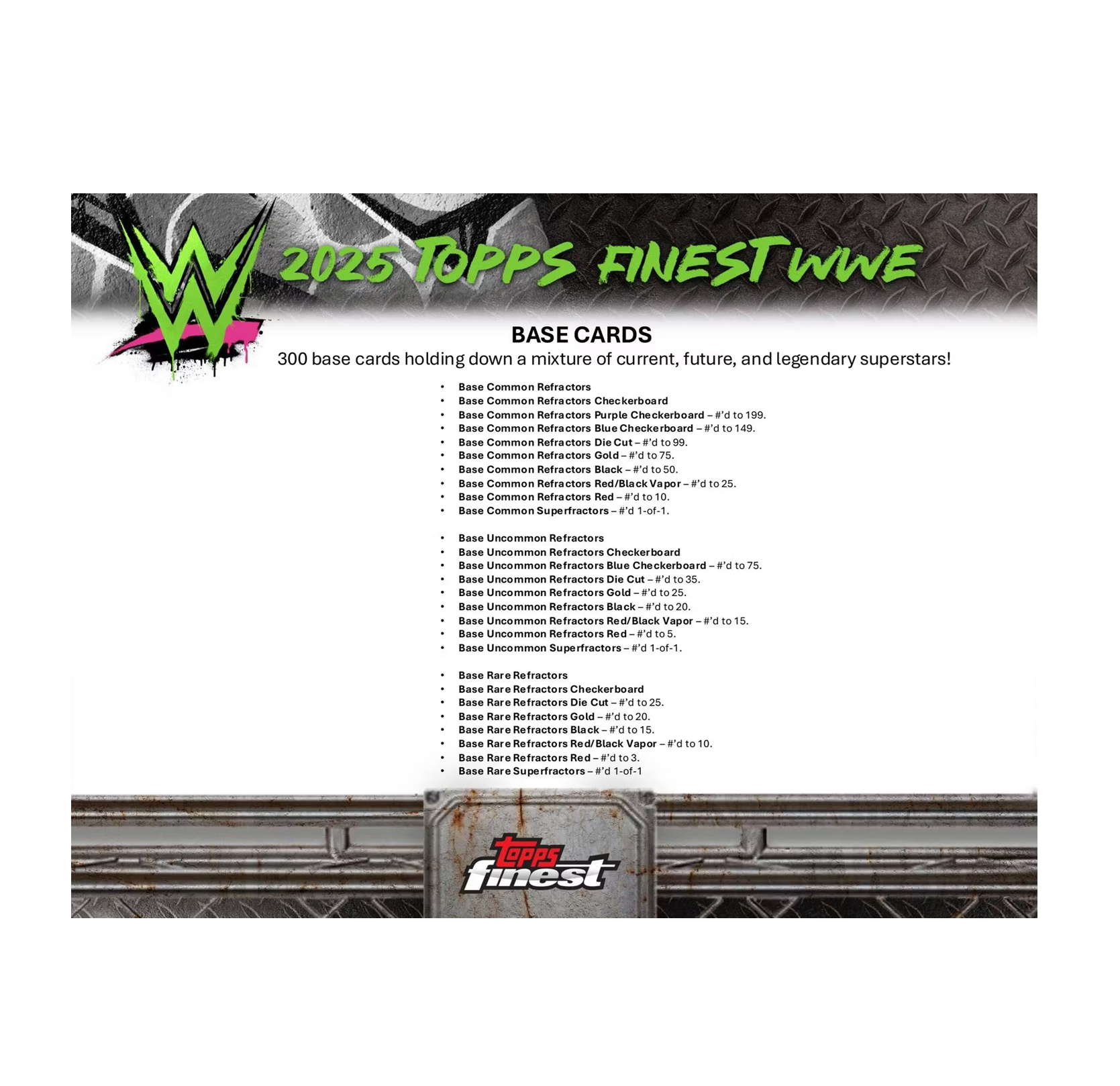 2025 Topps Finest WWE Hobby Box