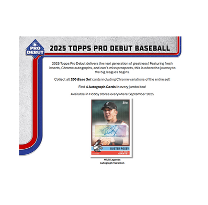 2025 Topps Pro Debut Baseball Hobby Jumbo Box