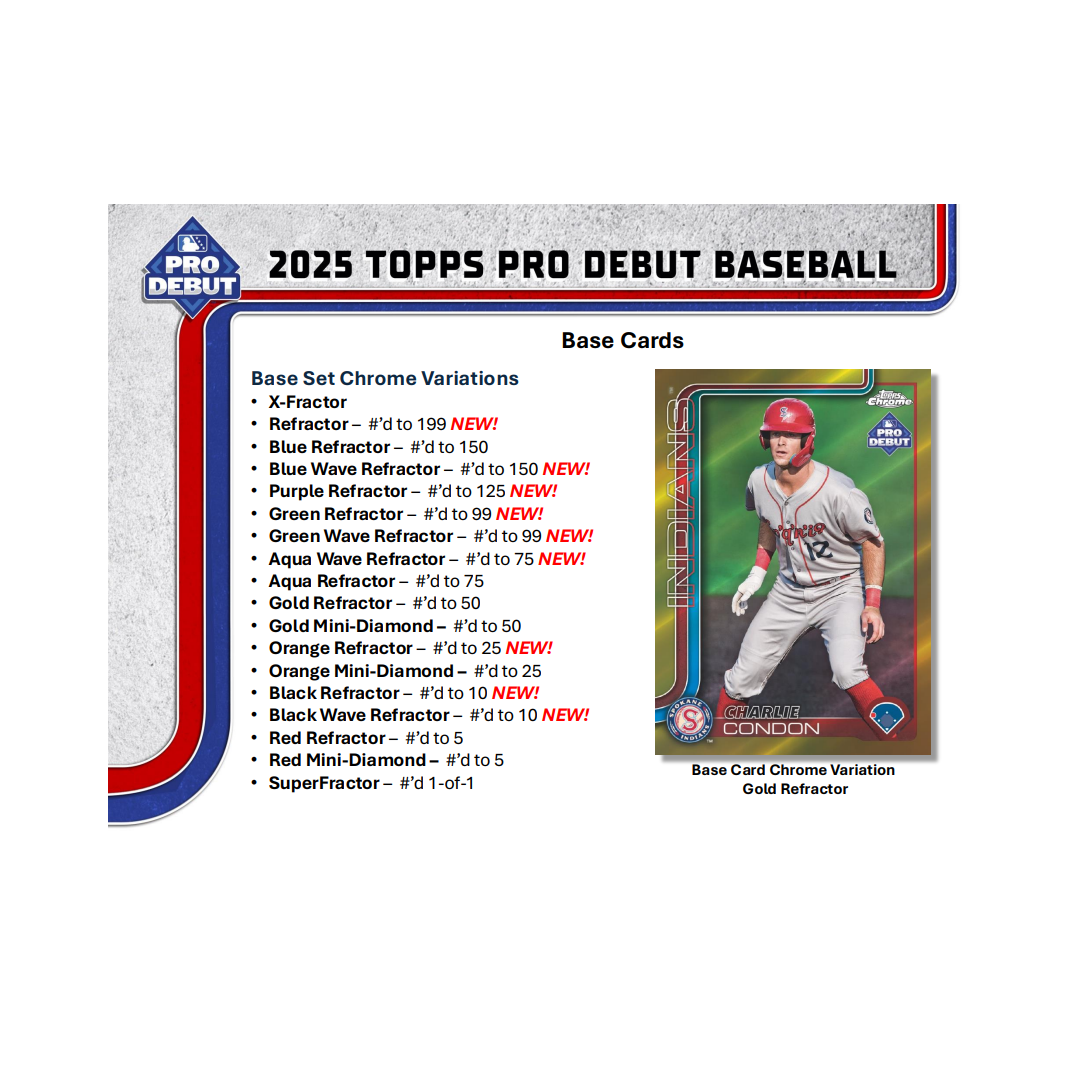 2025 Topps Pro Debut Baseball Hobby Jumbo 8-Box Case