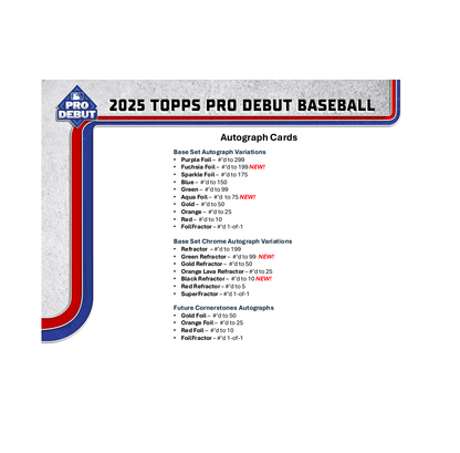 2025 Topps Pro Debut Baseball Hobby Jumbo Box