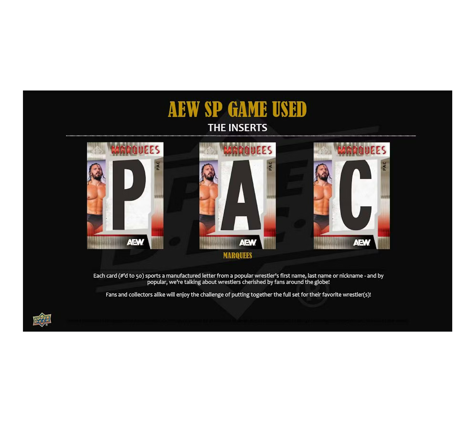 2025 Upper Deck AEW SP Game Used Wrestling Hobby 18-Box Case