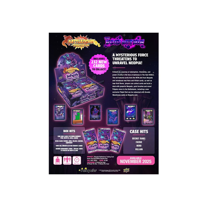 2025 Upper Deck Neopets Battledome The Void Within Booster 12-Box Case