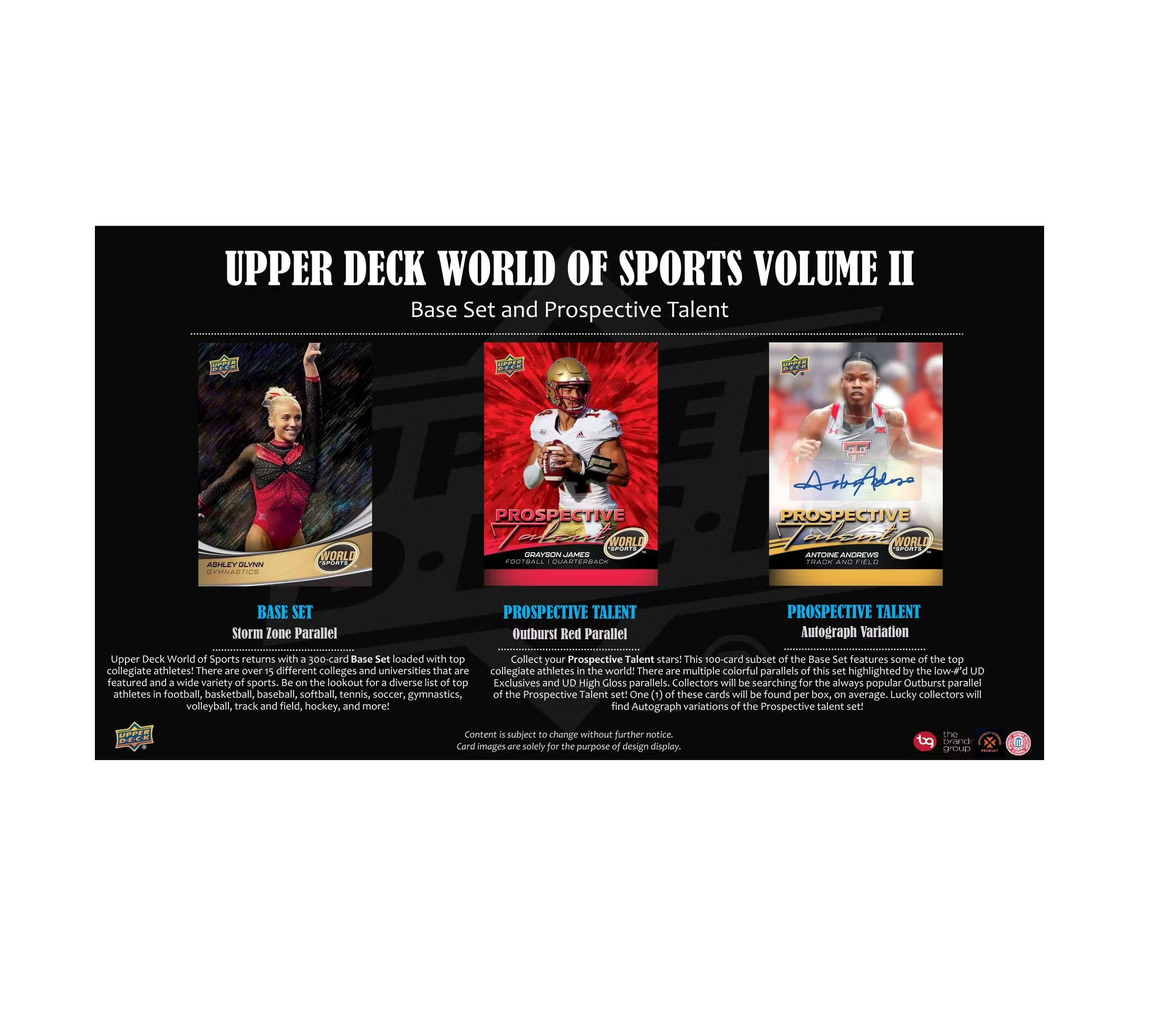 2025 Upper Deck World of Sports Volume 2 Hobby 12-Box Case