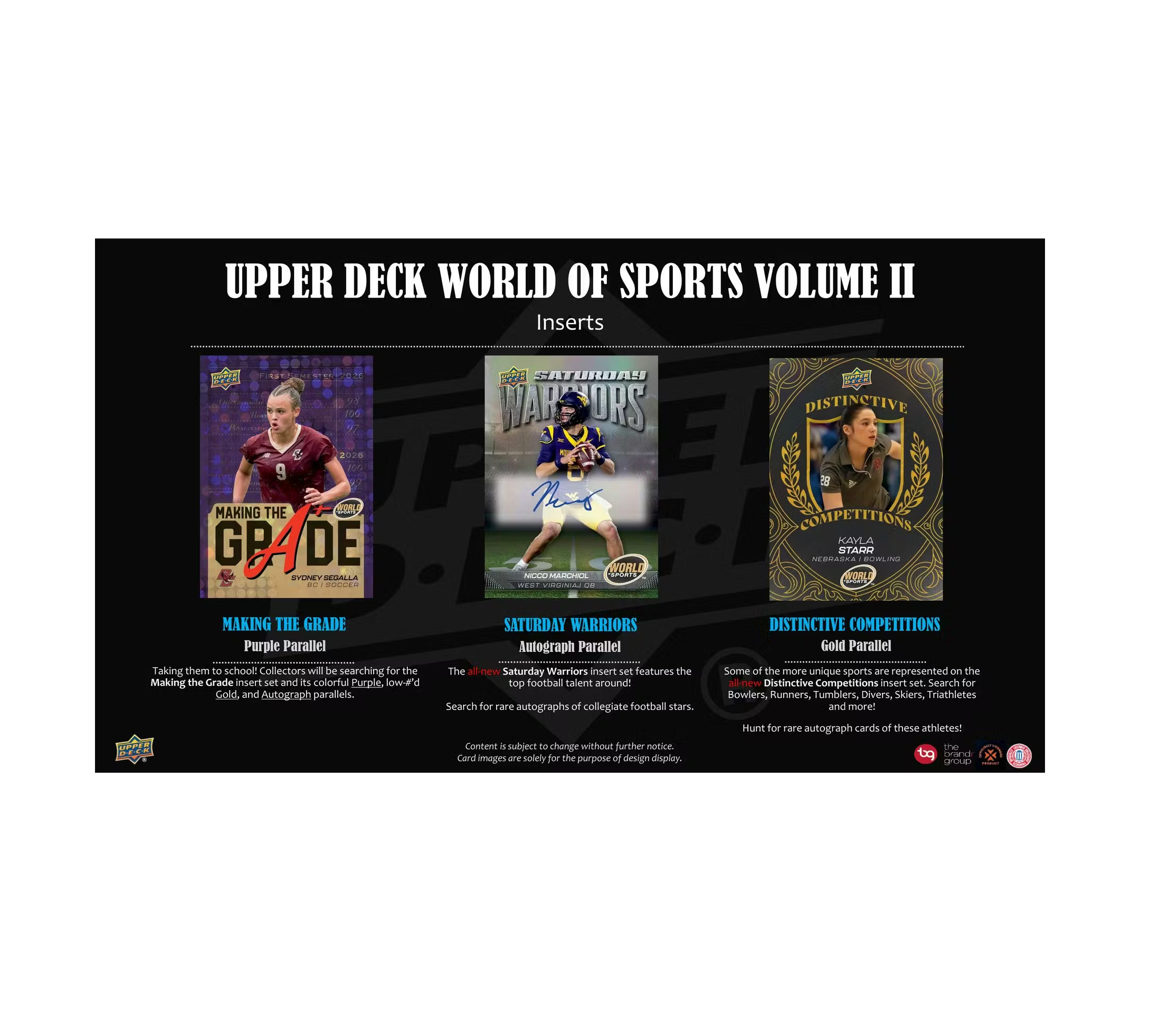 2025 Upper Deck World of Sports Volume 2 Hobby 12-Box Case