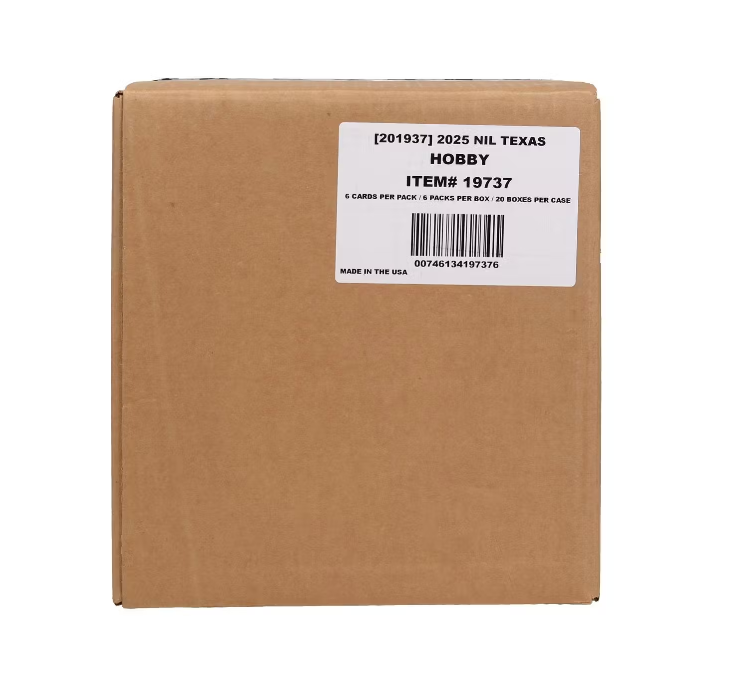 2025 Panini NIL Texas Longhorns Hobby 20-Box Case