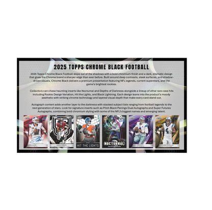 2025 Topps Chrome Black Football Hobby Box