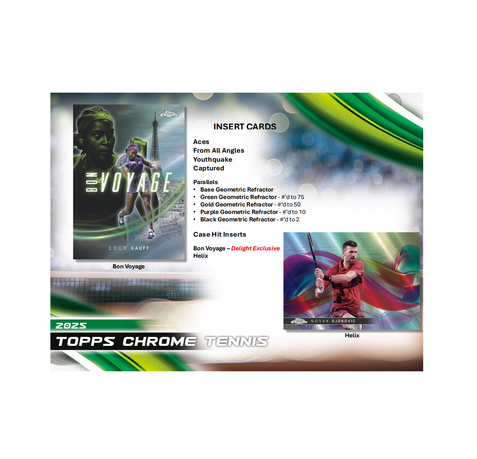 2025 Topps Chrome Tennis Breaker's Delight 12-Box Case