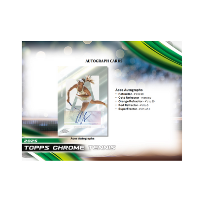 2025 Topps Chrome Tennis Breaker's Delight 12-Box Case