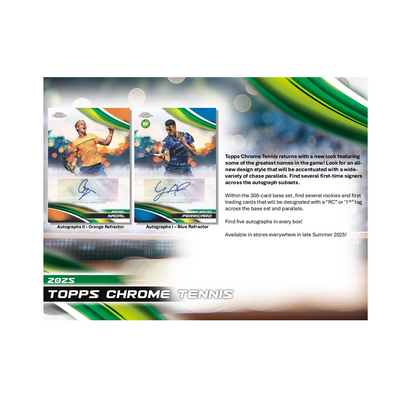 2025 Topps Chrome Tennis Breaker's Delight 12-Box Case