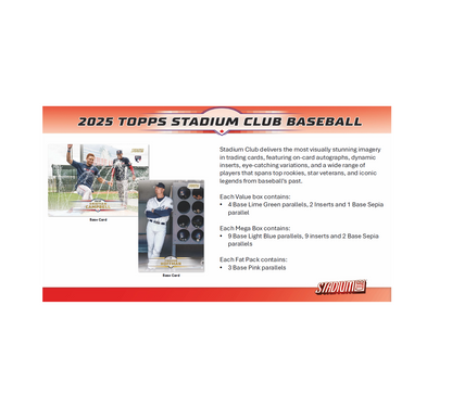 2025 Topps Stadium Club Baseball Blaster 40-Box Case
