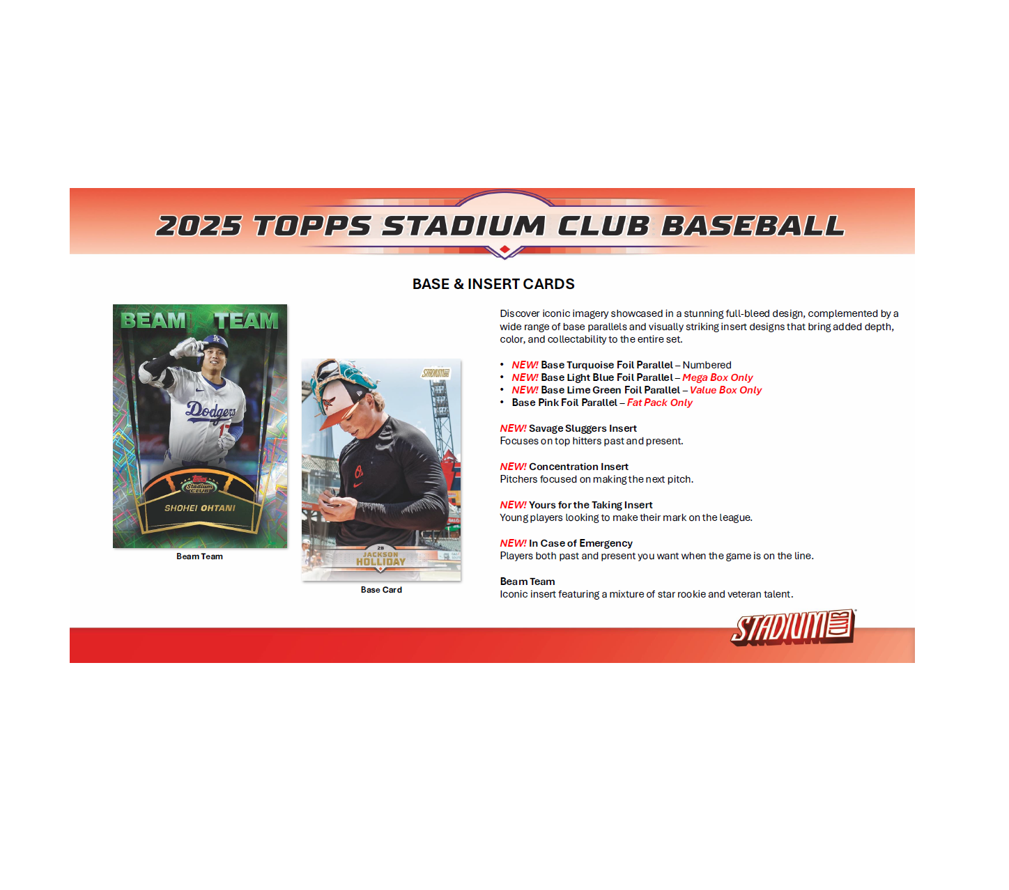 2025 Topps Stadium Club Baseball Blaster 40-Box Case