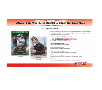 2025 Topps Stadium Club Baseball Blaster 40-Box Case