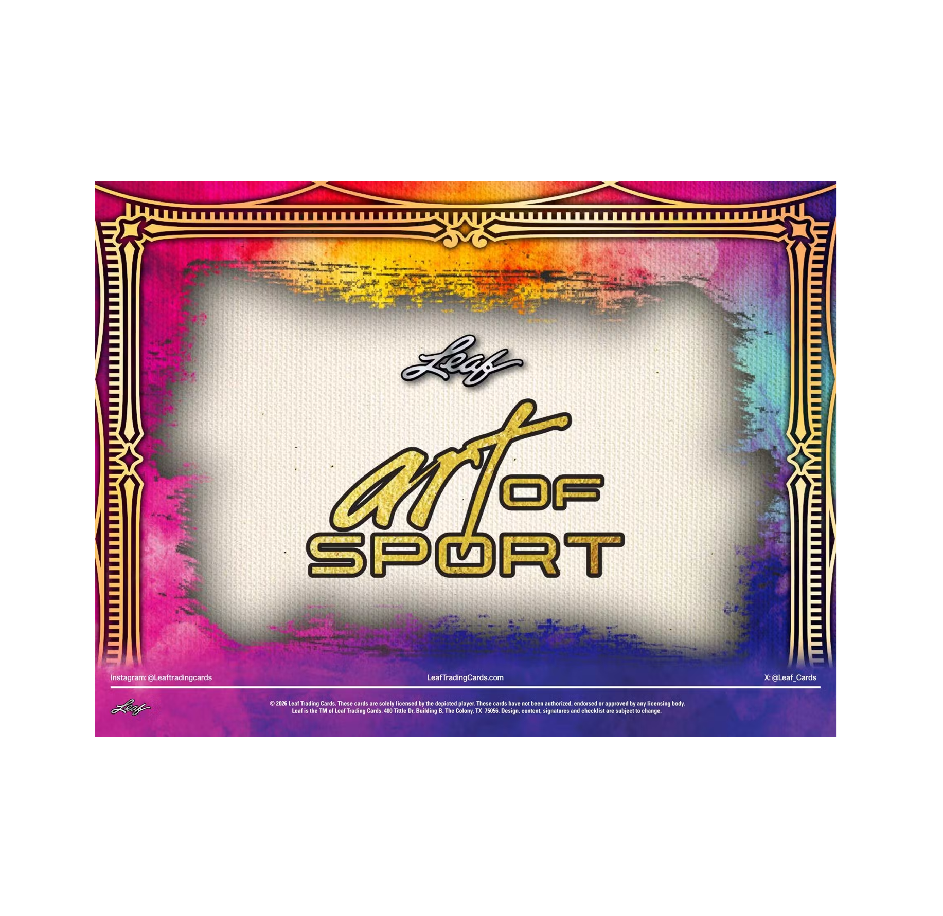 2026 Leaf Art of Sport Hobby Box