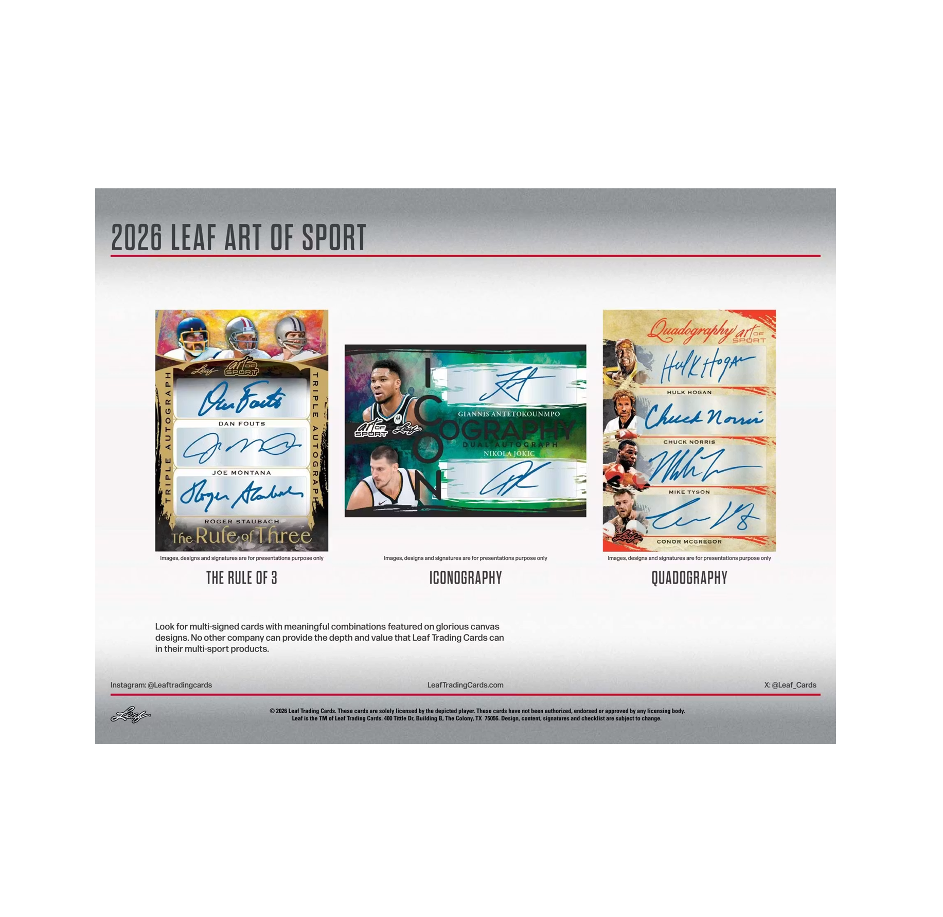 2026 Leaf Art of Sport Hobby Box