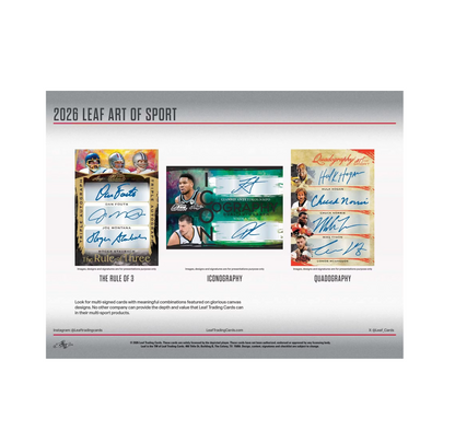 2026 Leaf Art of Sport Hobby Box