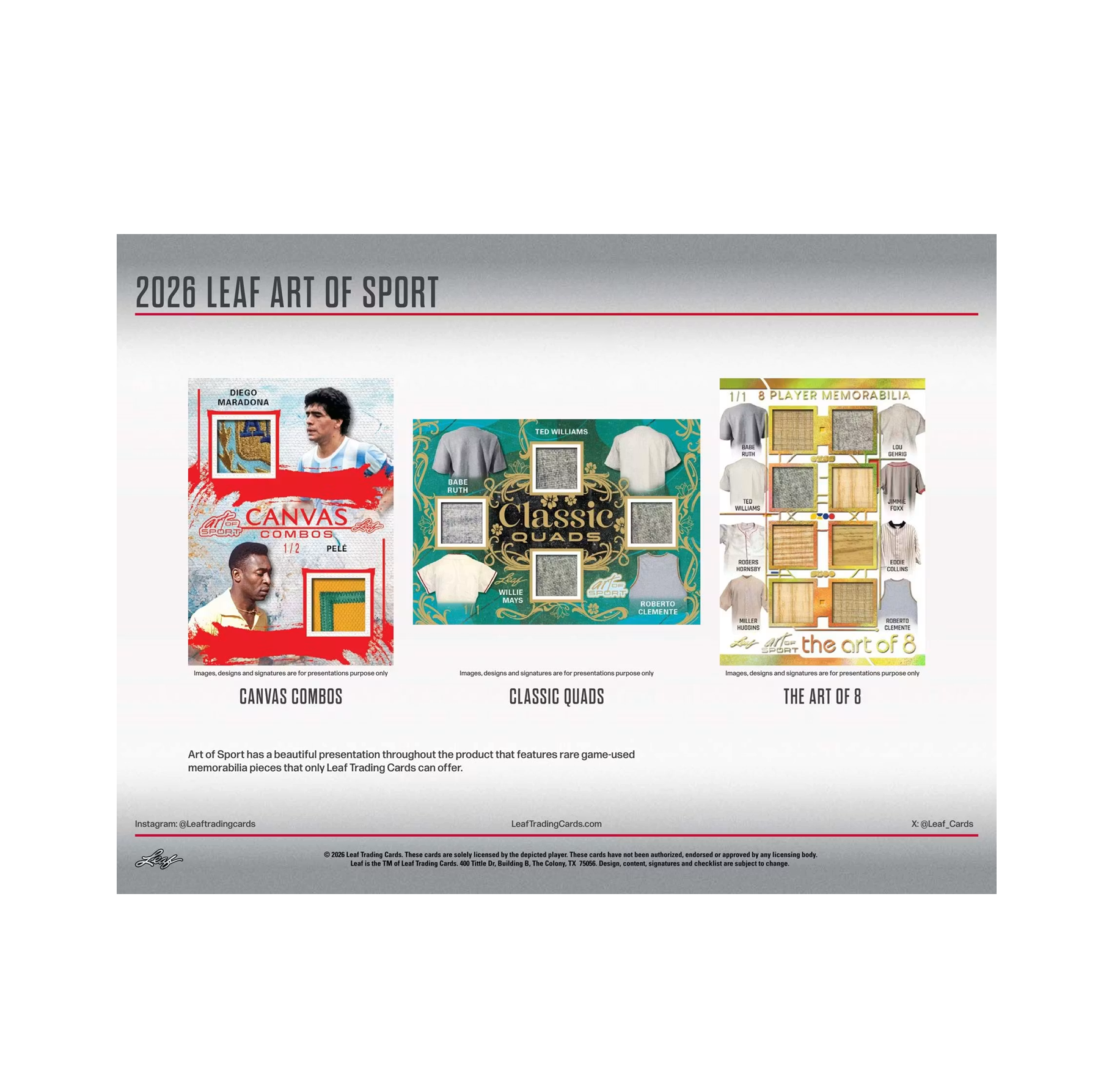 2026 Leaf Art of Sport Hobby Box