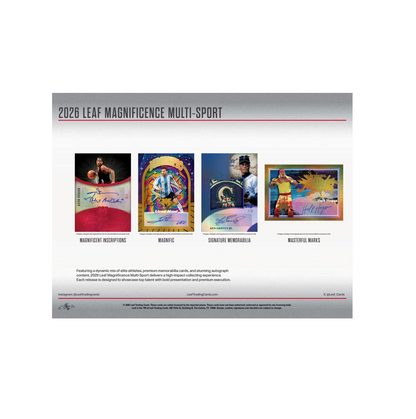 2026 Leaf Magnificence Multi-Sport Box
