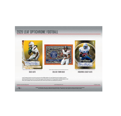 2026 Leaf Optichrome Football Hobby Jumbo Box