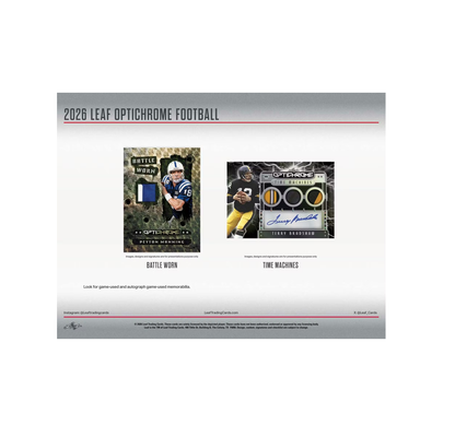2026 Leaf Optichrome Football Hobby Jumbo Box