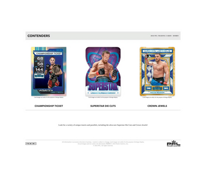 2026 Panini Contenders Professional Fighters League PFL Hobby 12-Box Case