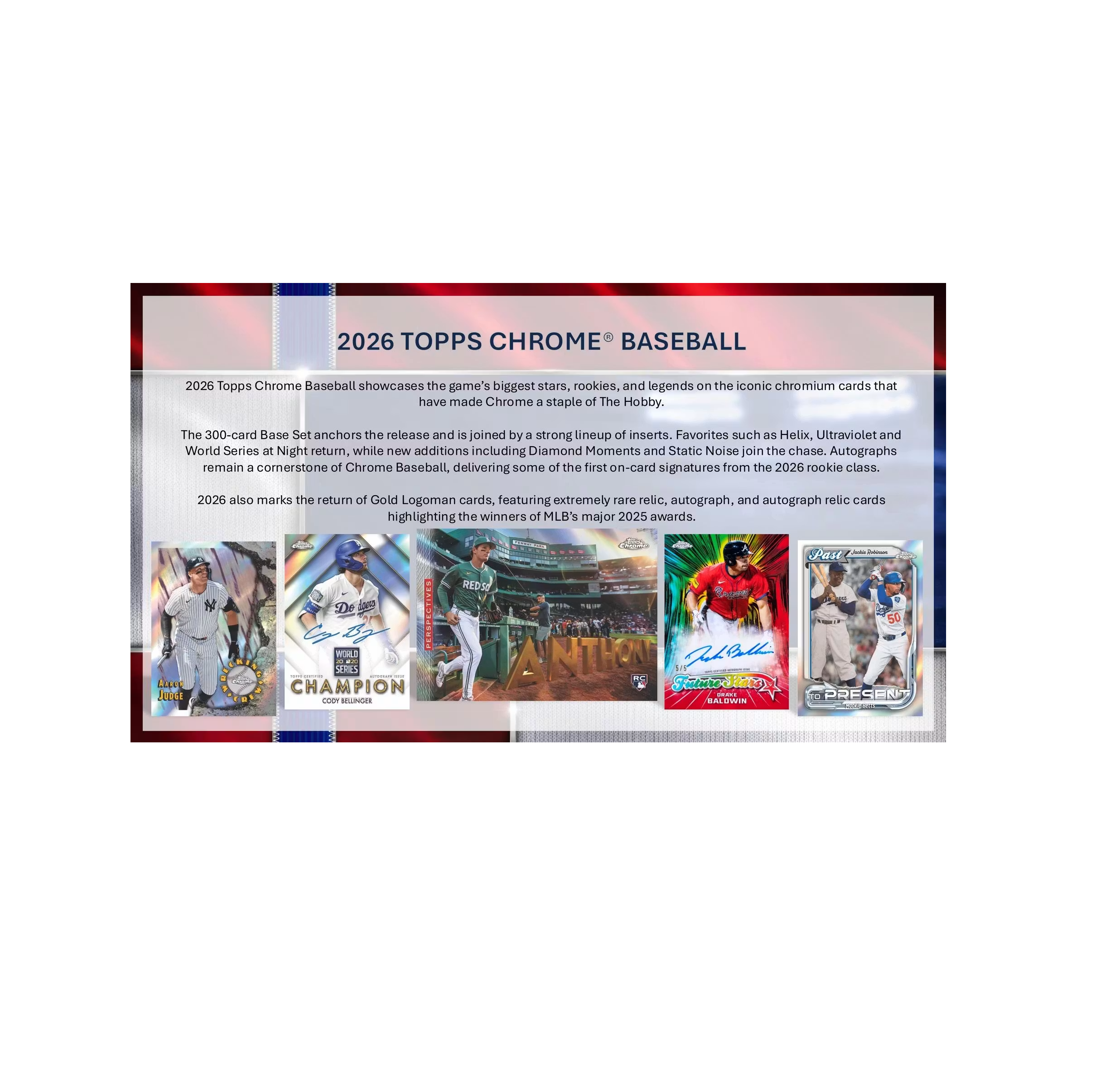 2026 Topps Chrome Baseball Hobby Box