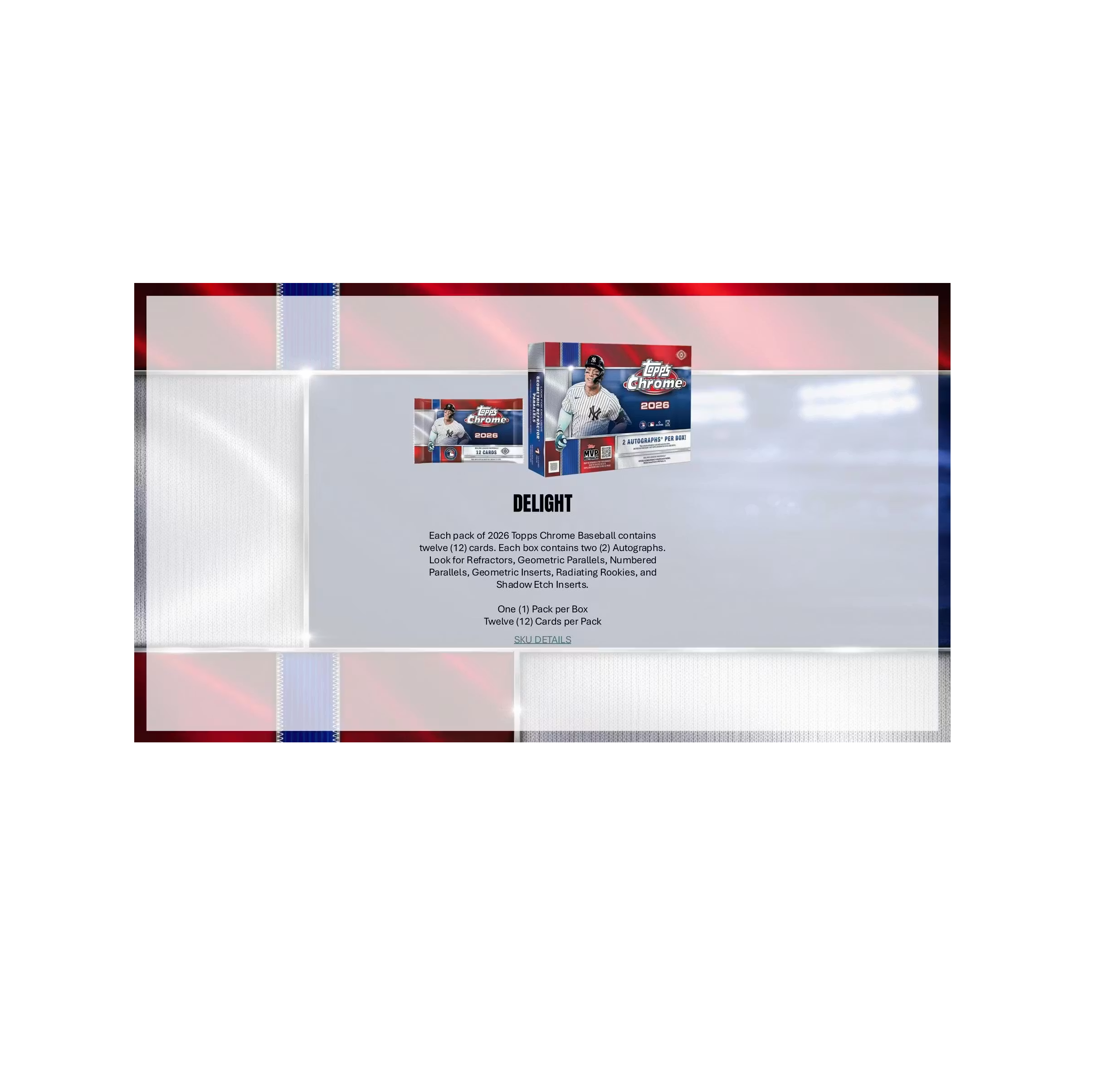 2026 Topps Chrome Baseball Hobby 12-Box Case