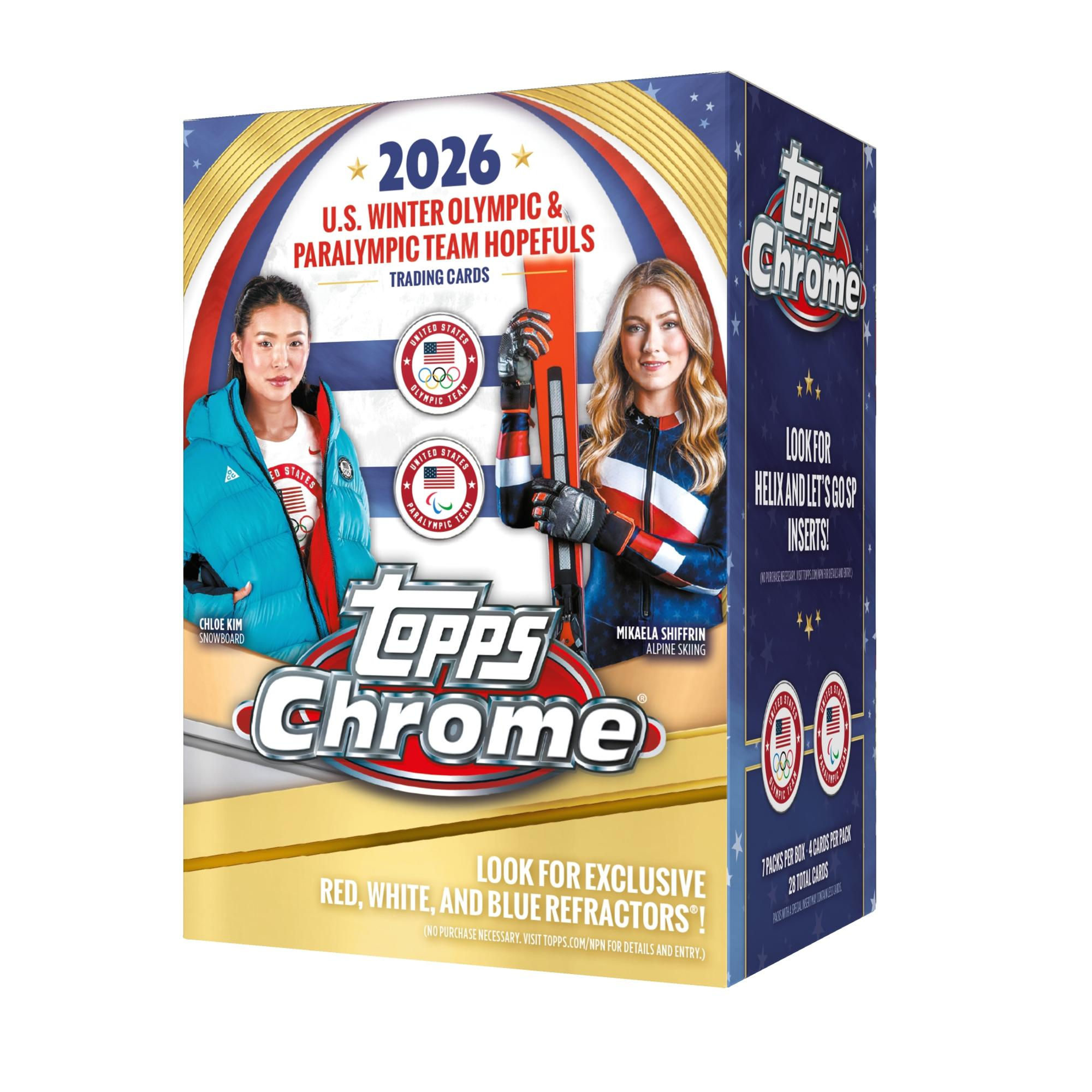 2026 Topps Chrome US Olympic & Paralympic Hopefuls Blaster 40-Box Case