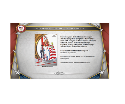 2026 Topps Chrome US Olympic & Paralympic Hopefuls Blaster 40-Box Case