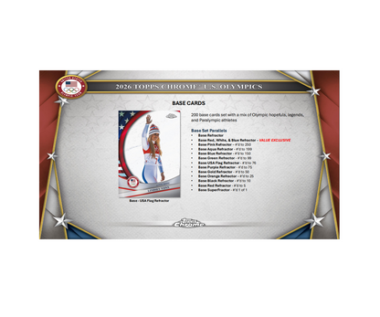 2026 Topps Chrome US Olympic & Paralympic Hopefuls Blaster 40-Box Case