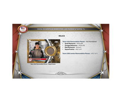 2026 Topps Chrome US Olympic & Paralympic Hopefuls Blaster 40-Box Case
