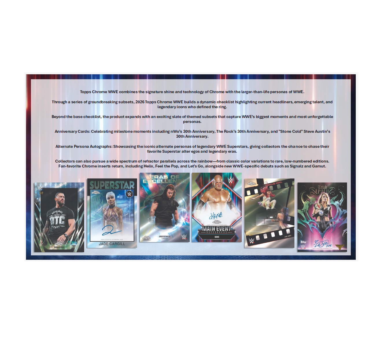 2026 Topps Chrome WWE Breaker's Delight 6-Box Case
