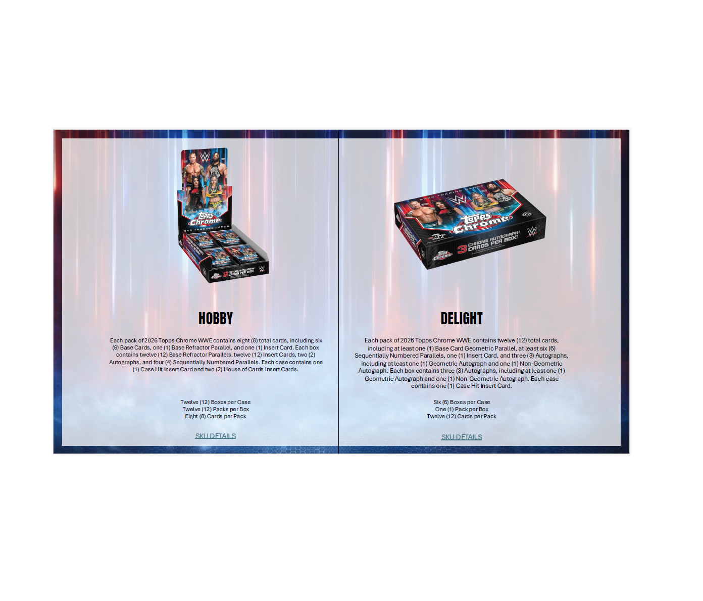 2026 Topps Chrome WWE Breaker's Delight 6-Box Case