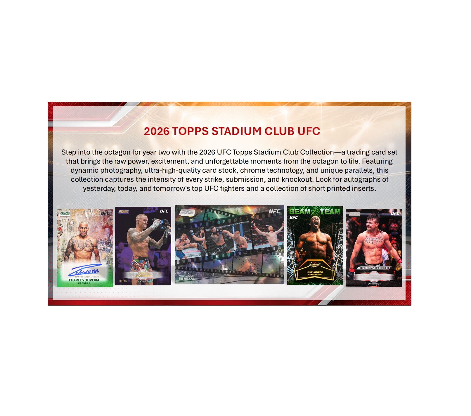 2026 Topps Stadium Club UFC Blaster 40-Box Case