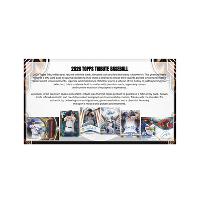 2026 Topps Tribute Baseball Hobby 4-Box Case