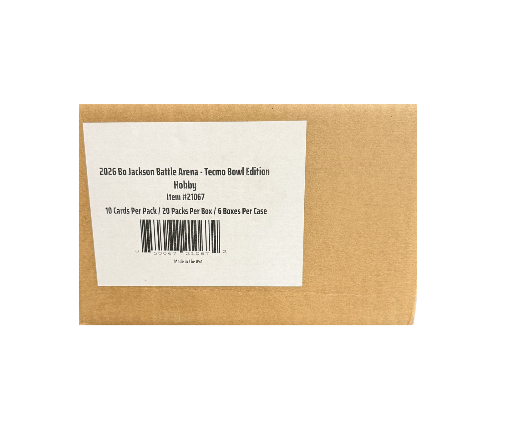 2026 Bo Jackson Battle Arena Tecmo Bowl Hobby 6-Box Case