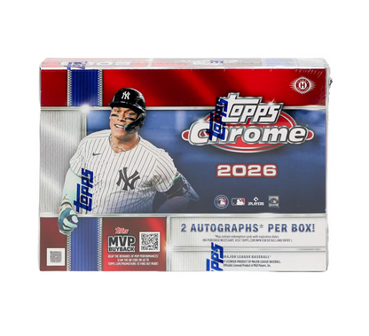 2026 Topps Chrome Baseball Breaker's Delight 6-Box Case