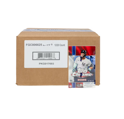 2026 Topps Chrome Baseball Hobby 12-Box Case